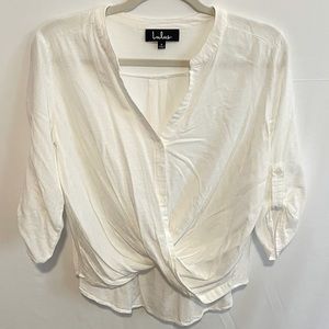 Lulus Women’s Making A Difference Button-Up Blouse